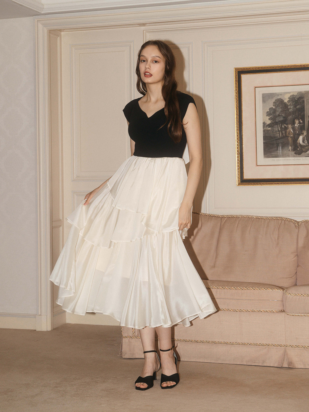 FRENCH SLEEVE DOCKING DRESS