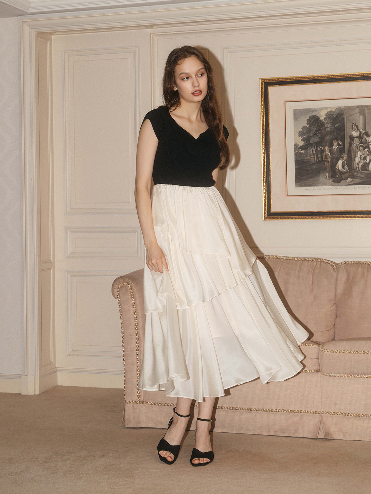 FRENCH SLEEVE DOCKING DRESS