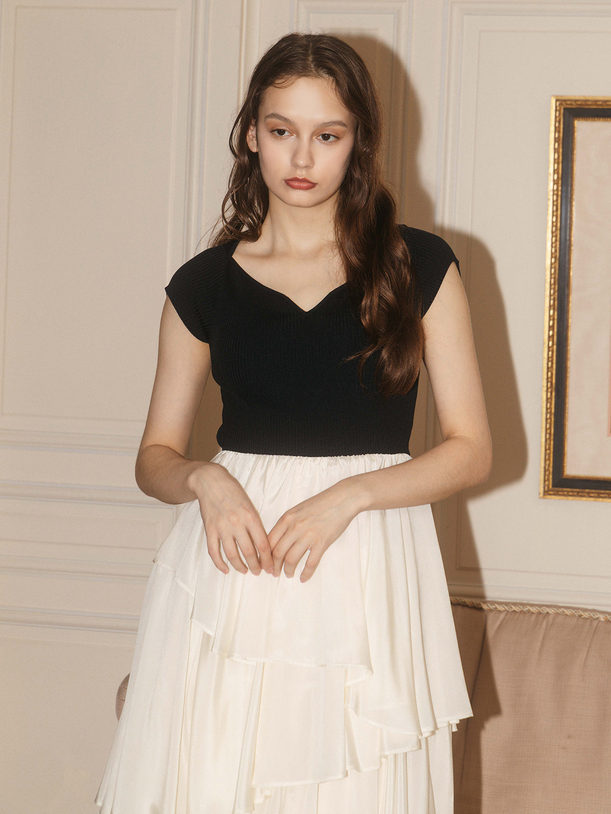 FRENCH SLEEVE DOCKING DRESS