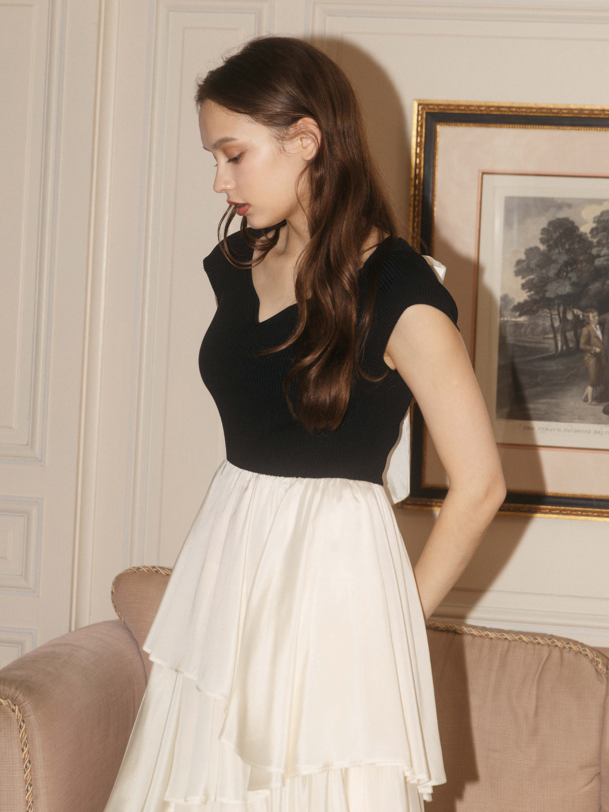 FRENCH SLEEVE DOCKING DRESS