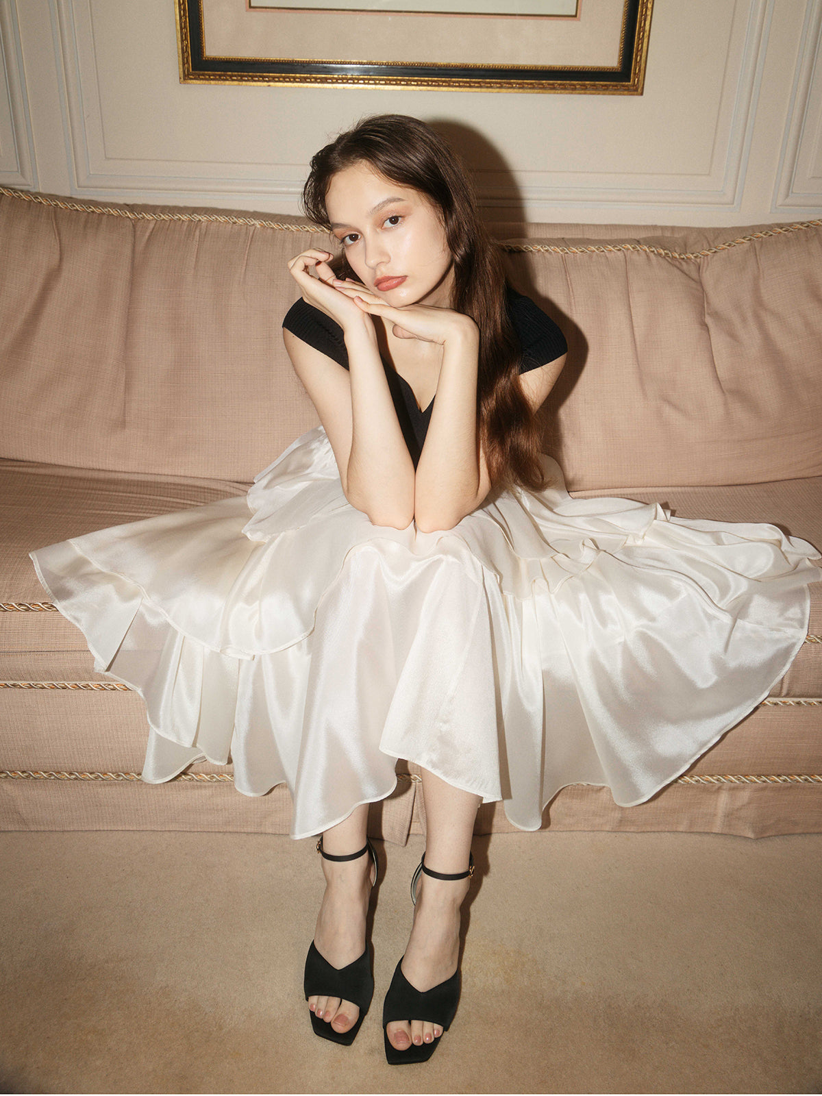 FRENCH SLEEVE DOCKING DRESS