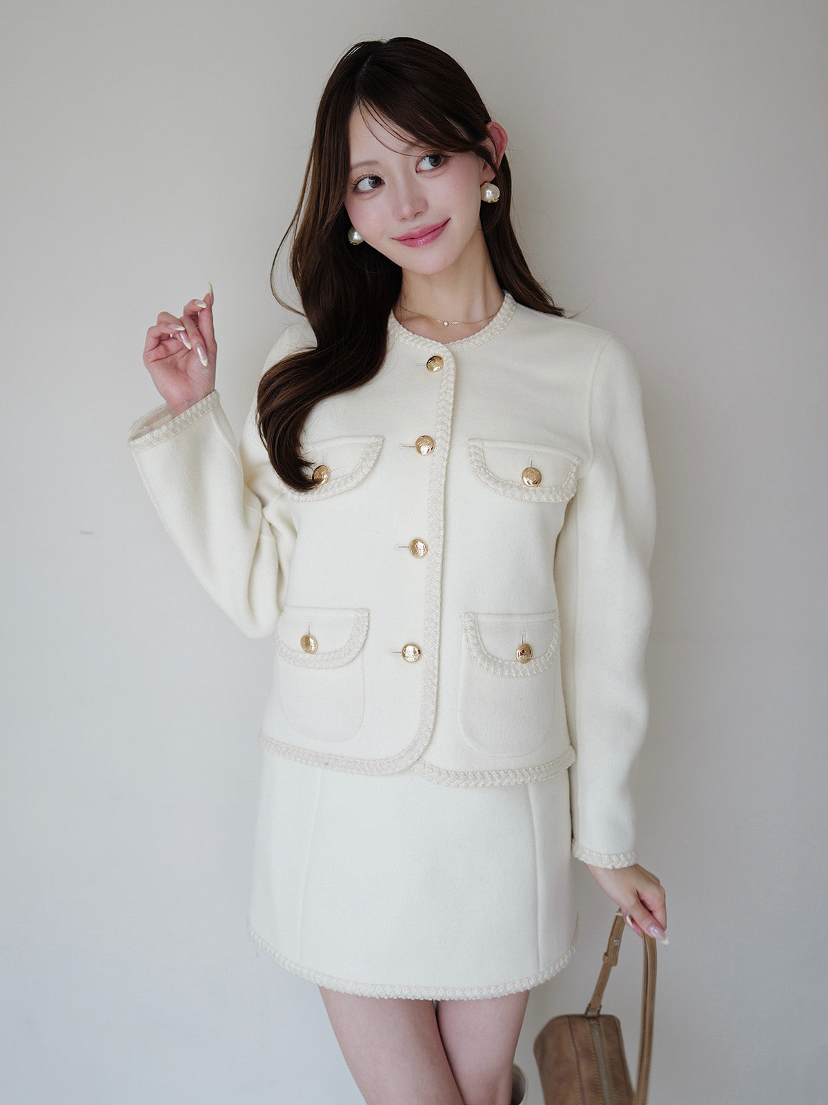 MODEL:163cm／COLOR:IVORY／SIZE:36(S)