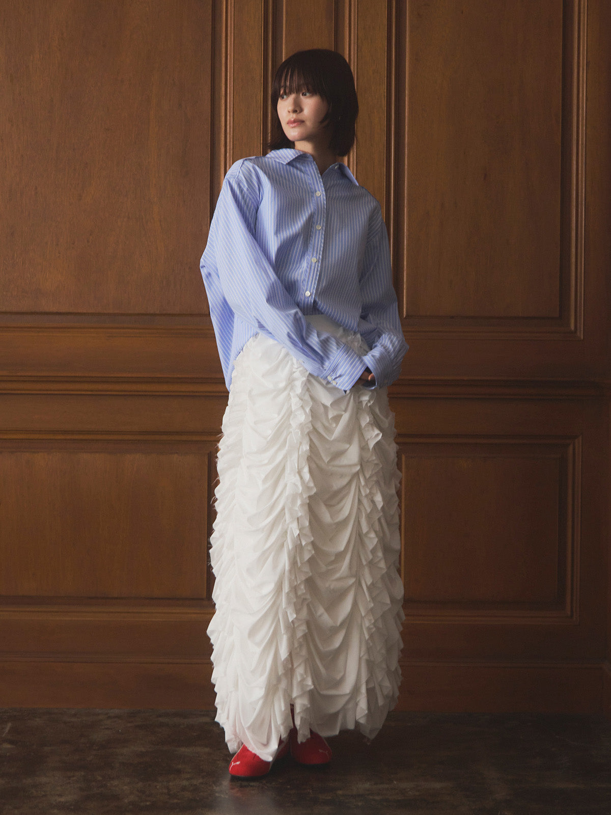 バックスリットシャツ