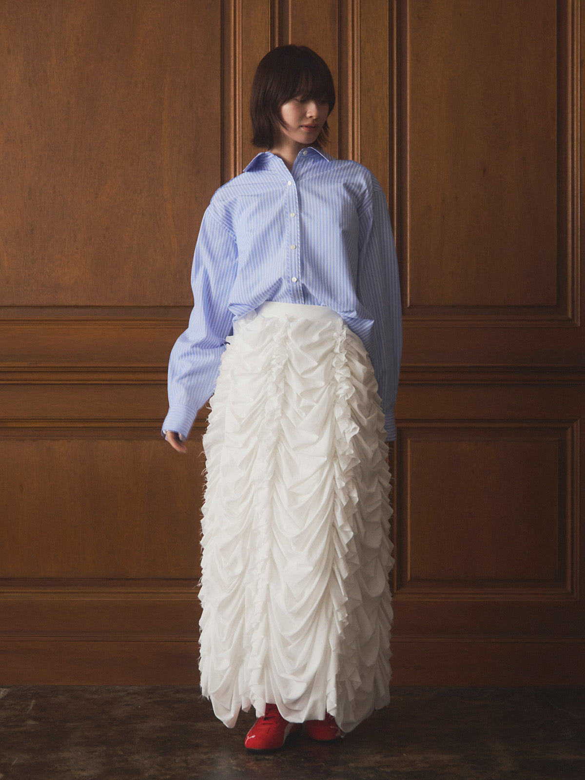 バックスリットシャツ