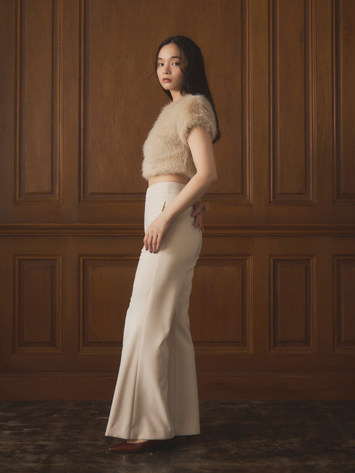 ハイウエストフレアパンツ