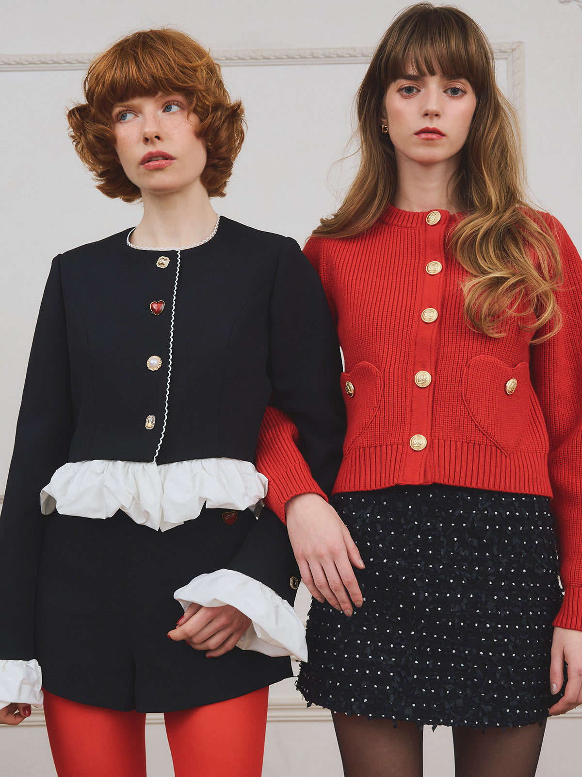 MODEL:174cm／COLOR:RED／SIZE:F