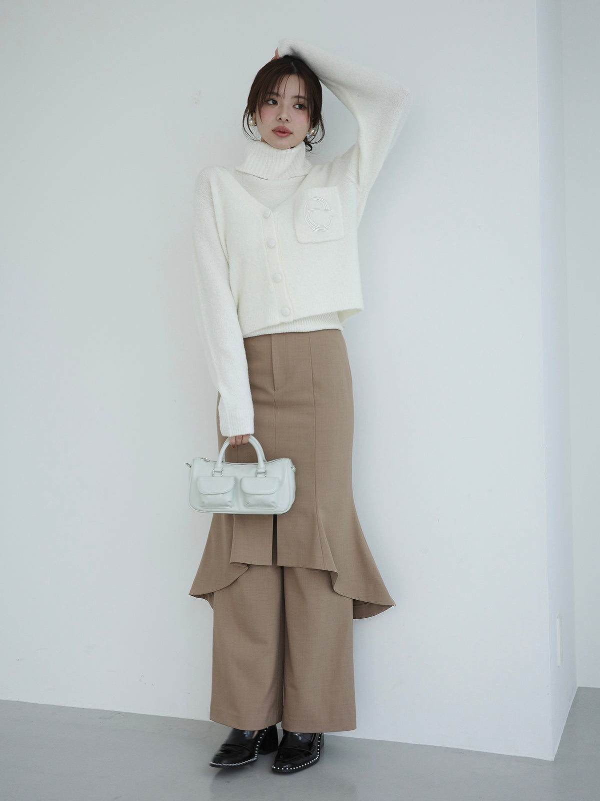 ブークレニットカーディガン