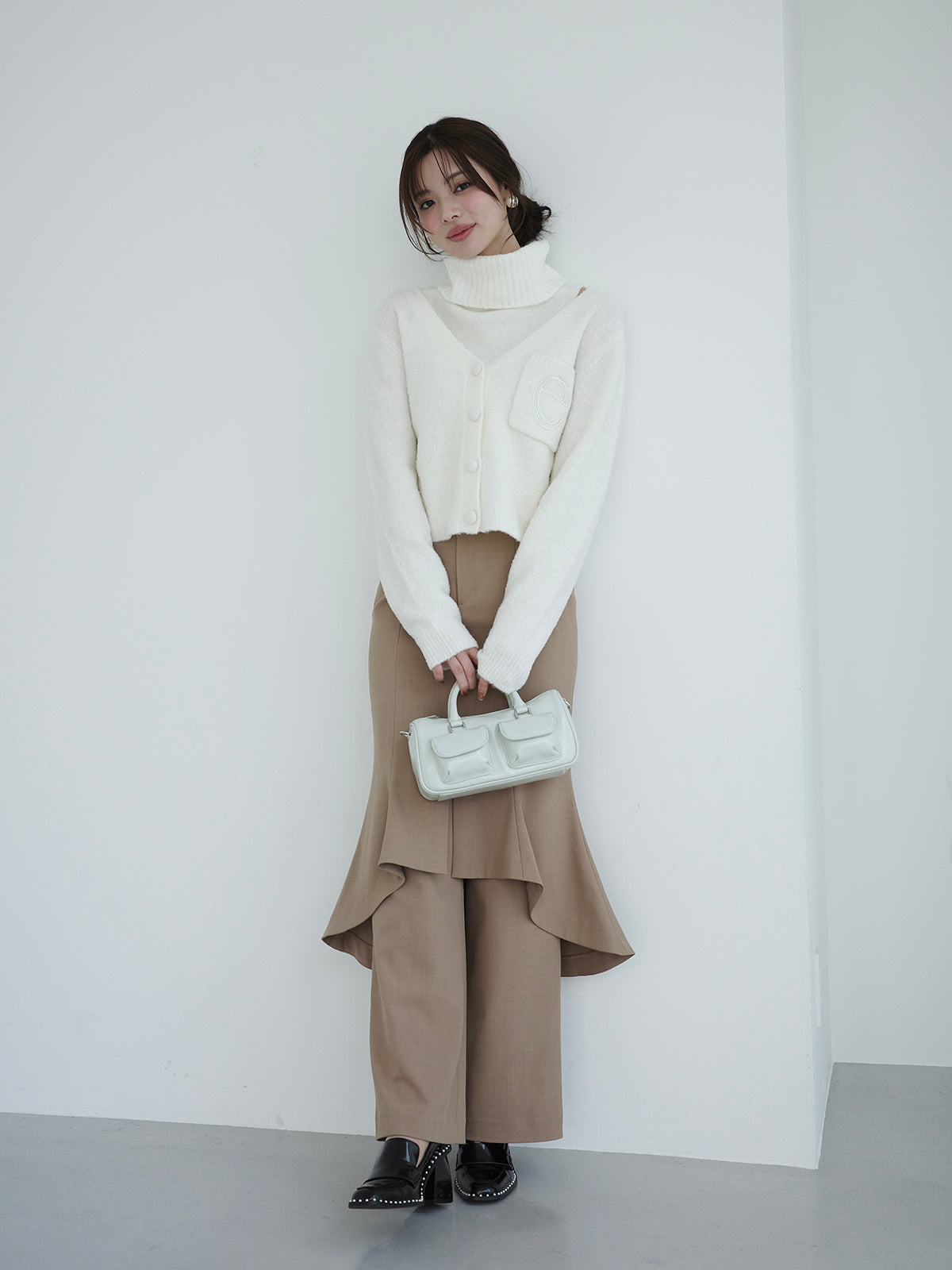 ブークレニットカーディガン