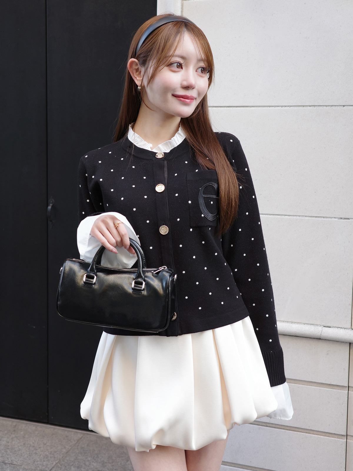 サテンバルーンスカート