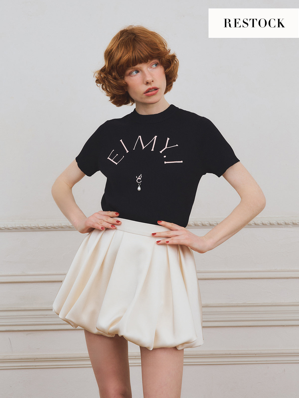 MODEL:170cm／COLOR:BLACK／SIZE:F