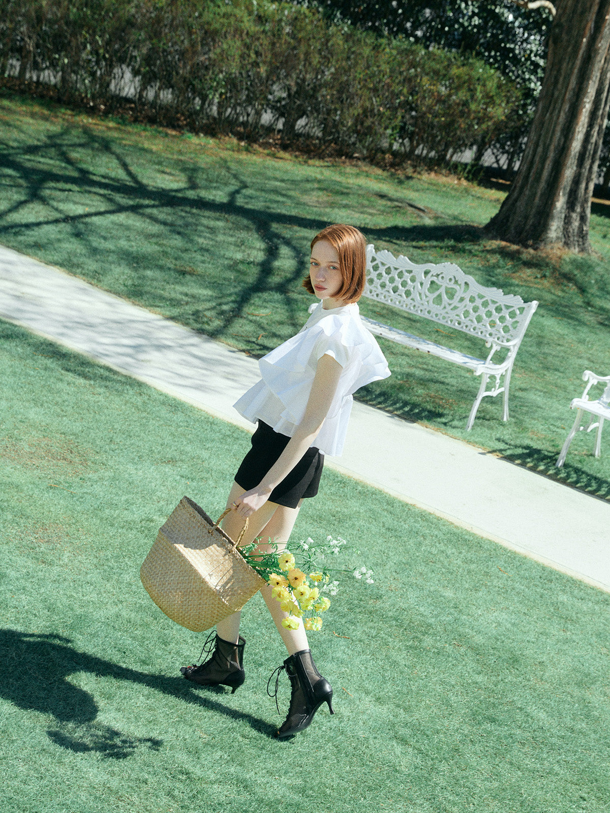 frill 様 Plus Size] Front Open Frill JSK | Metamorphose temps de fille