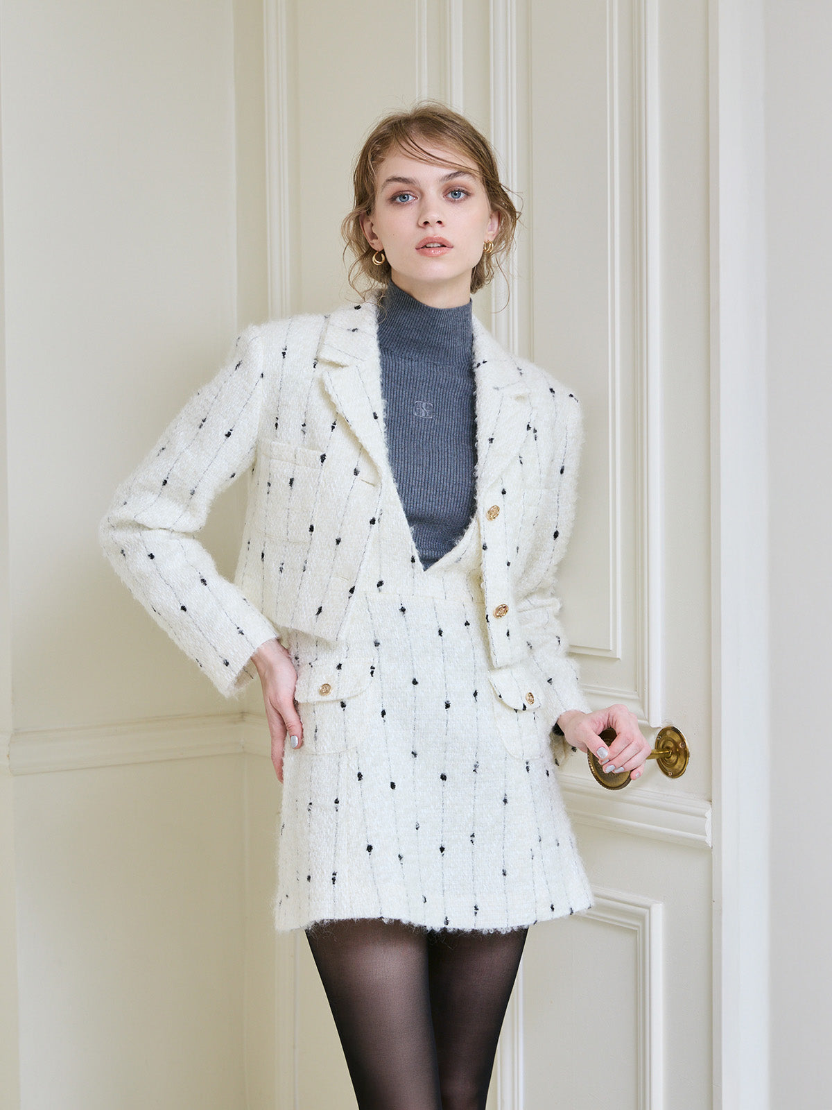 キャンディーツイードショートジャケット