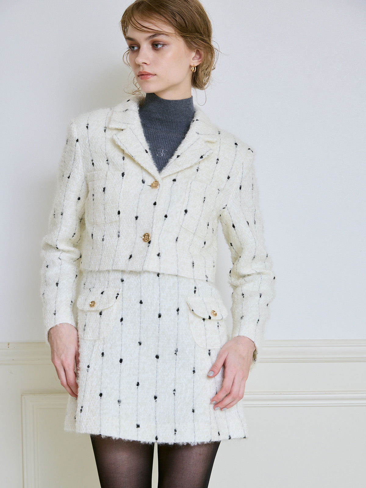 キャンディーツイードショートジャケット