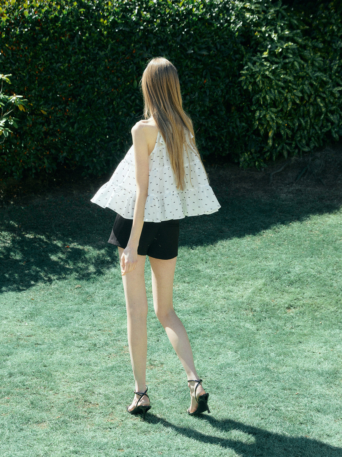 CAMILLE DOT JACQUARD TOP