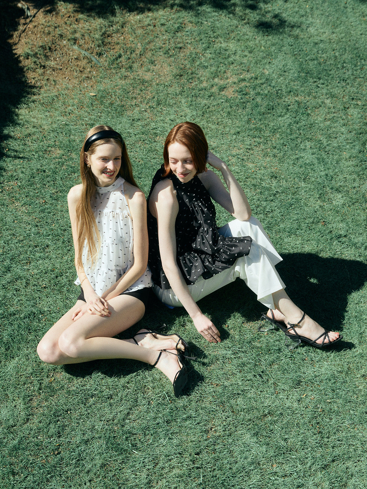 CAMILLE DOT JACQUARD TOP