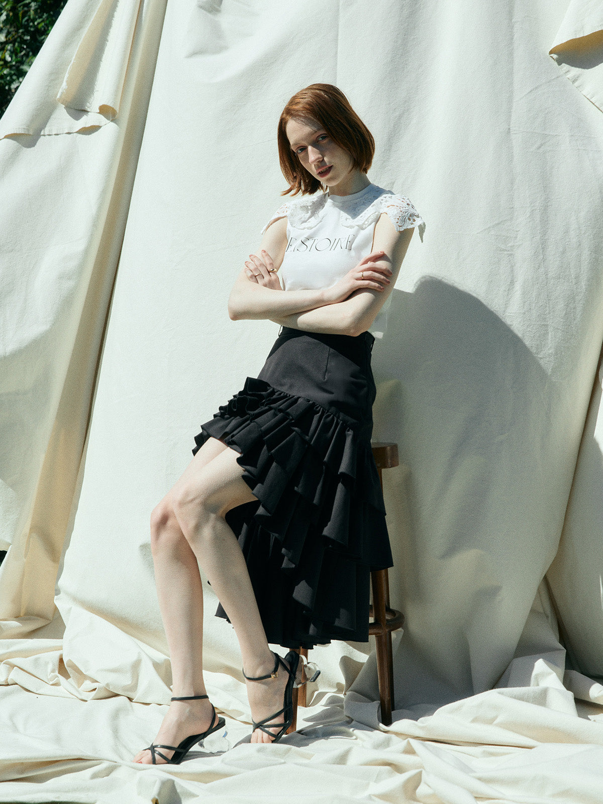 【New Color】EIMY SIGNATURE LACE TEE