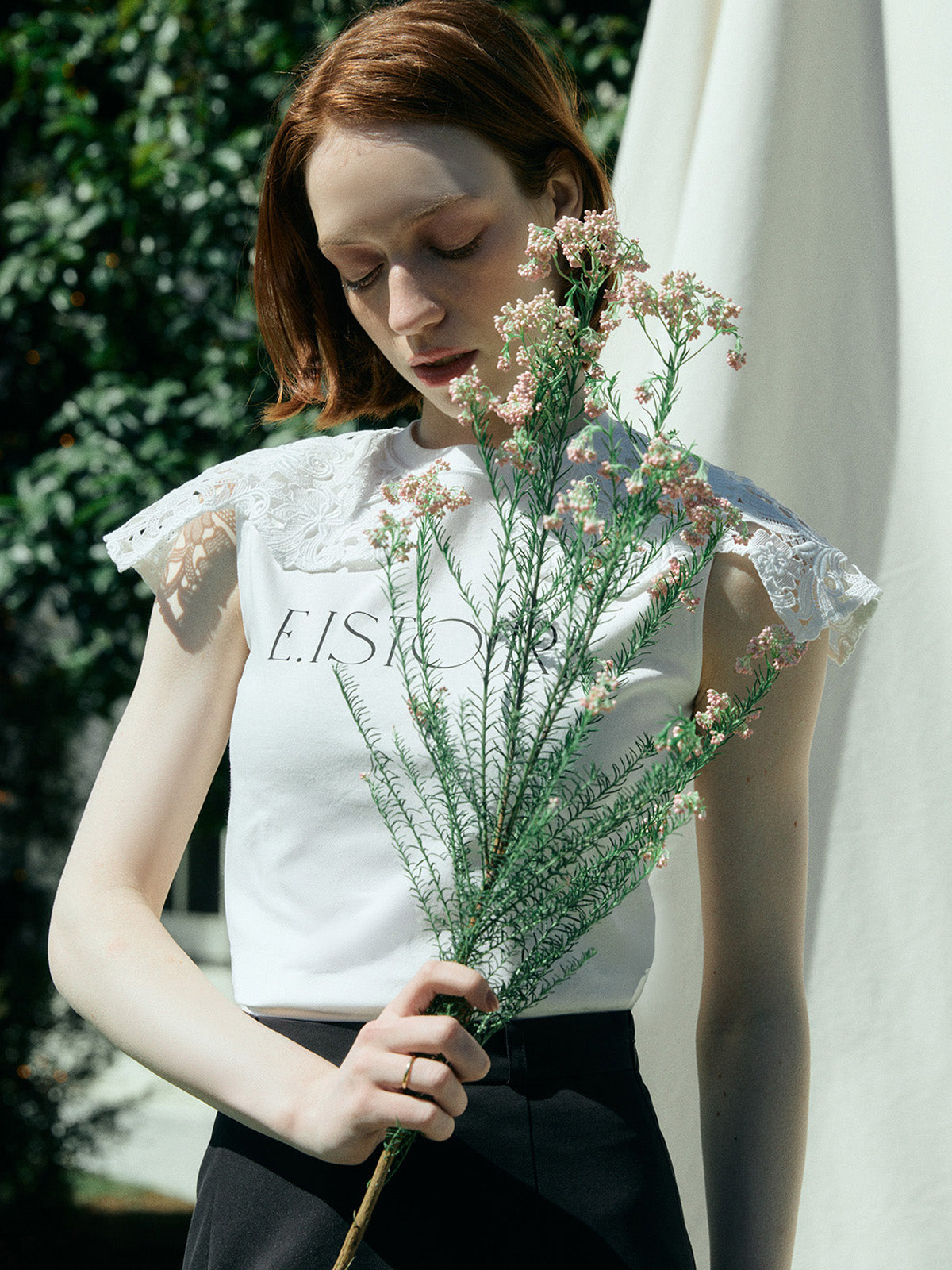 New Color】EIMY SIGNATURE LACE TEE