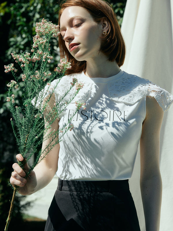 【New Color】EIMY SIGNATURE LACE TEE