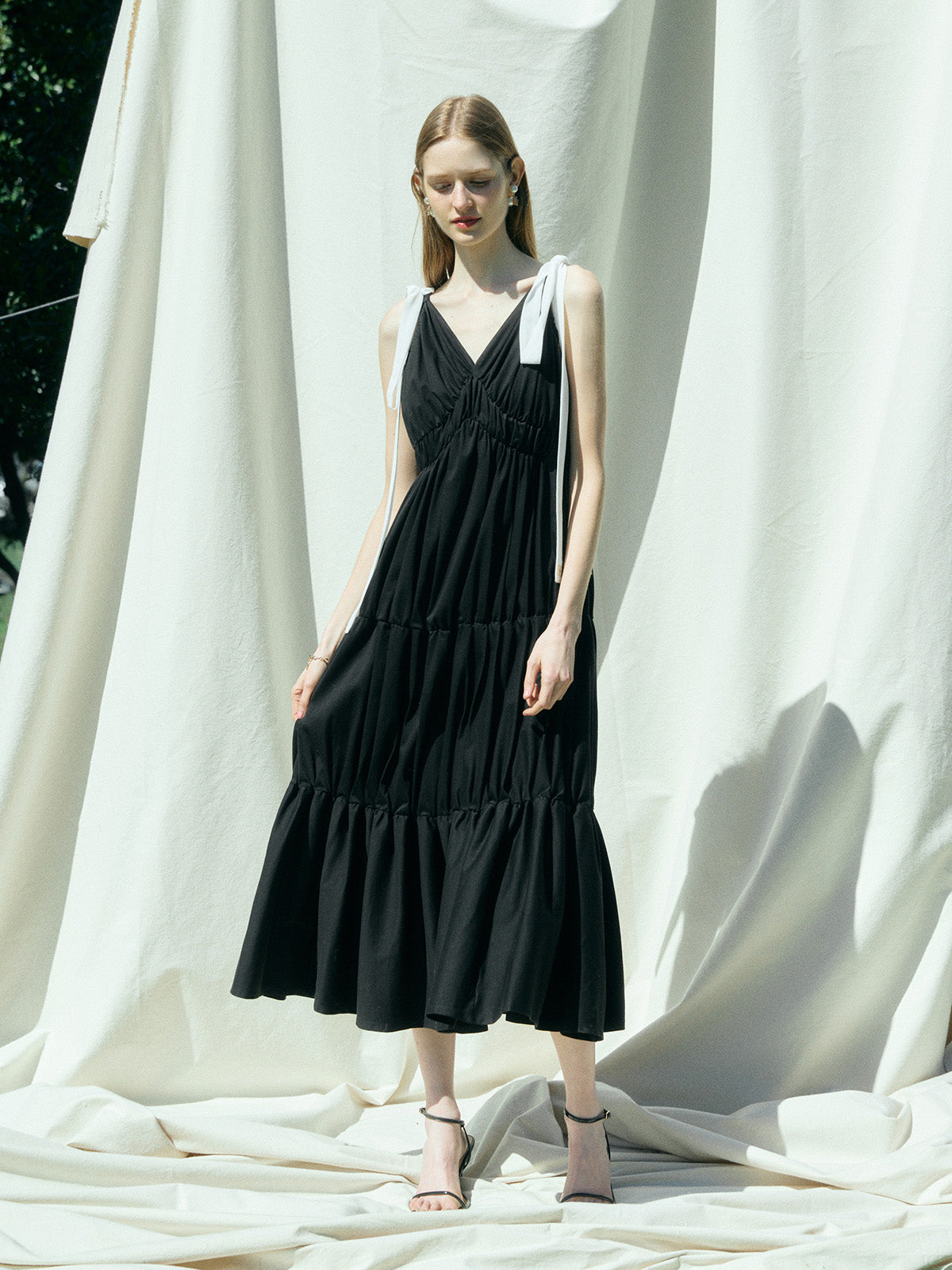 MODEL:178cm／COLOR:BLACK／SIZE:36(S)