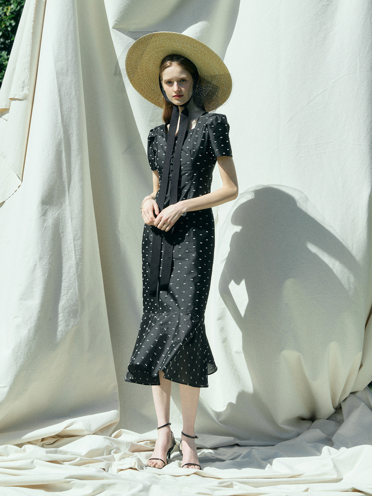 イーモン CAMILLEDOTJACQUARDDRESS