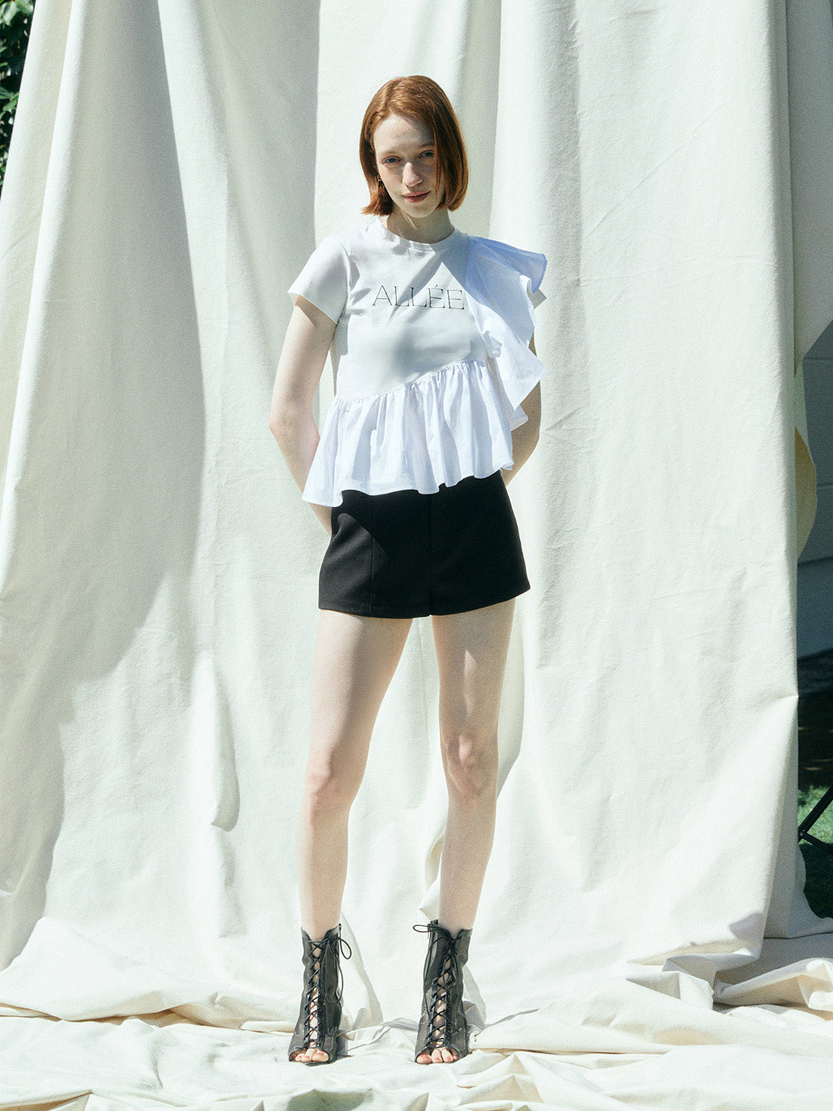 ALLEE FRILL TRIM TOPS