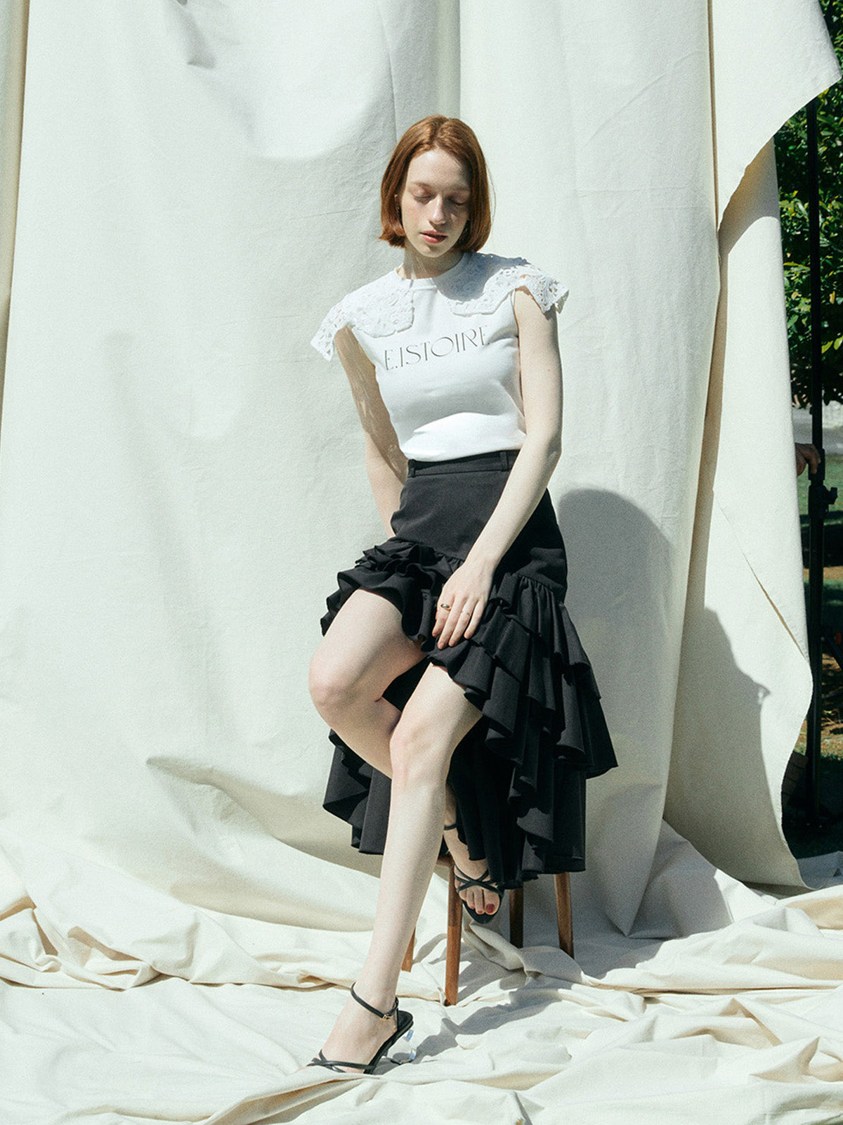 【New Color】EIMY SIGNATURE LACE TEE