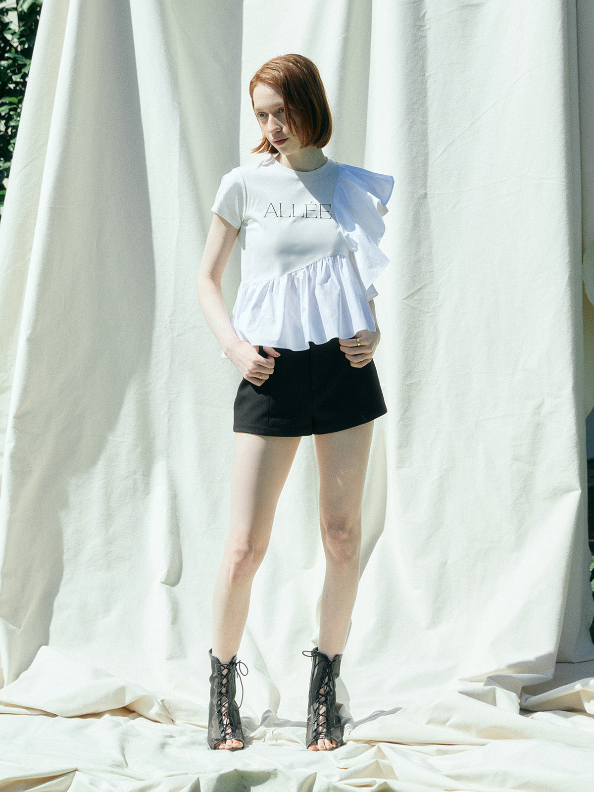 ALLEE FRILL TRIM TOPS