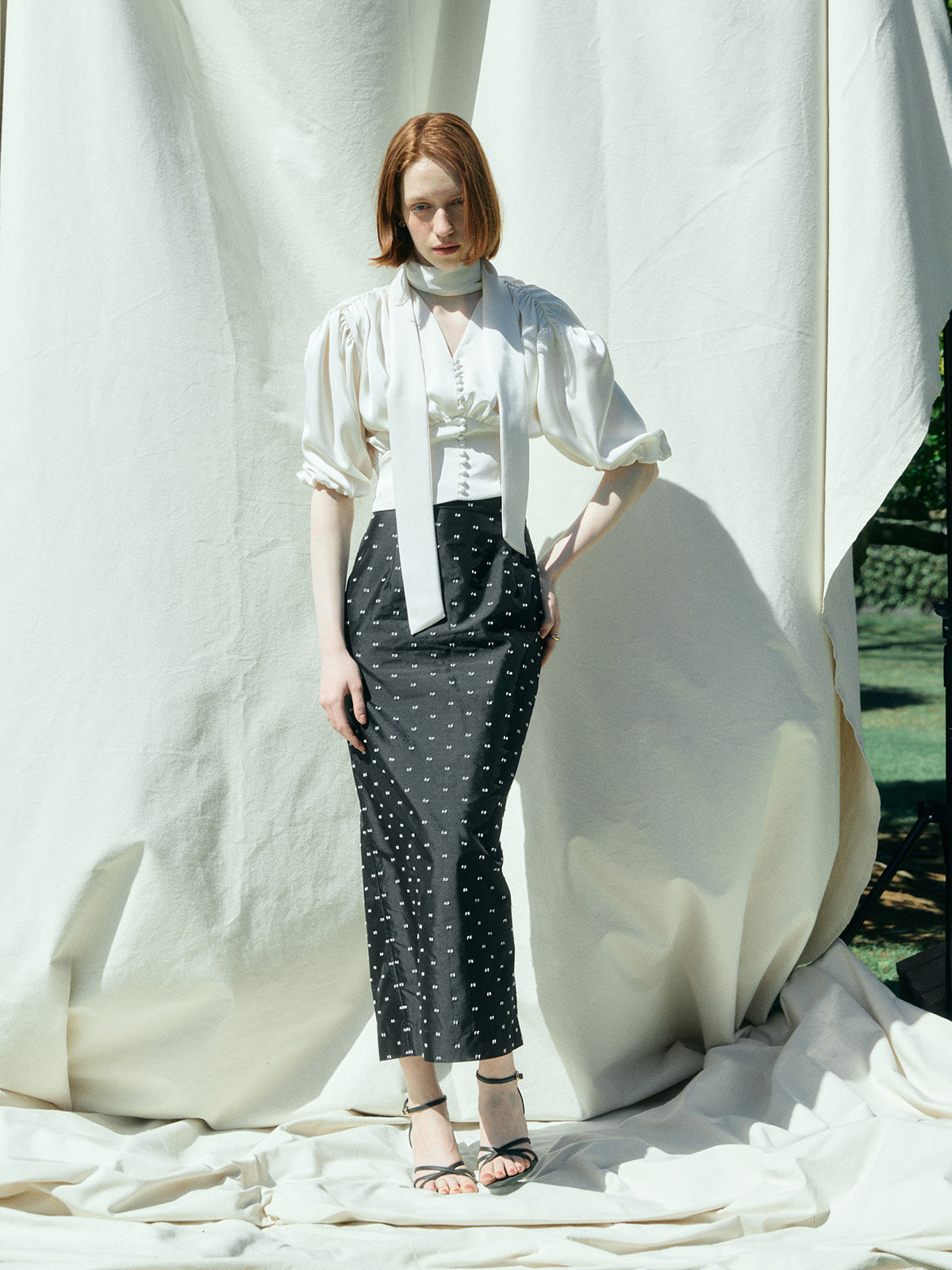 EIMY MARIÈE SATIN BLOUSE