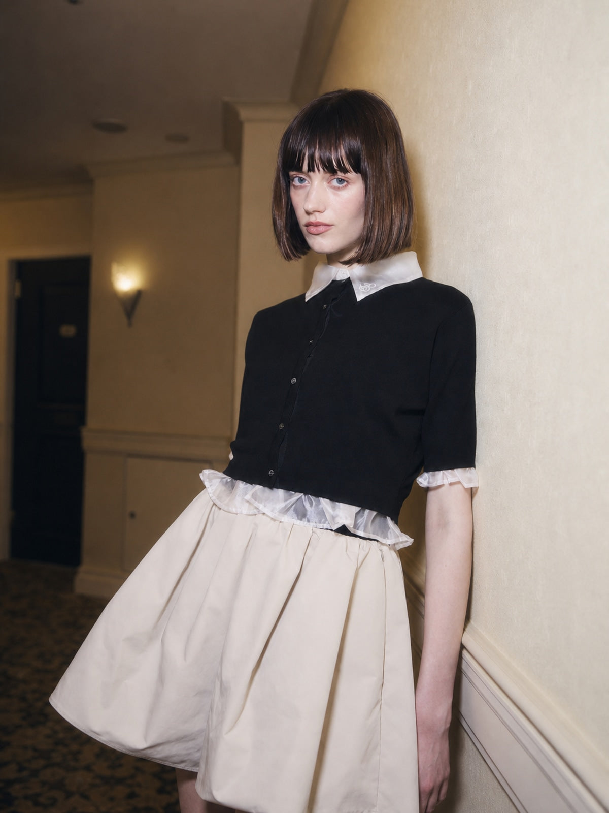 MODEL:177cm／COLOR:BLACK／SIZE:F