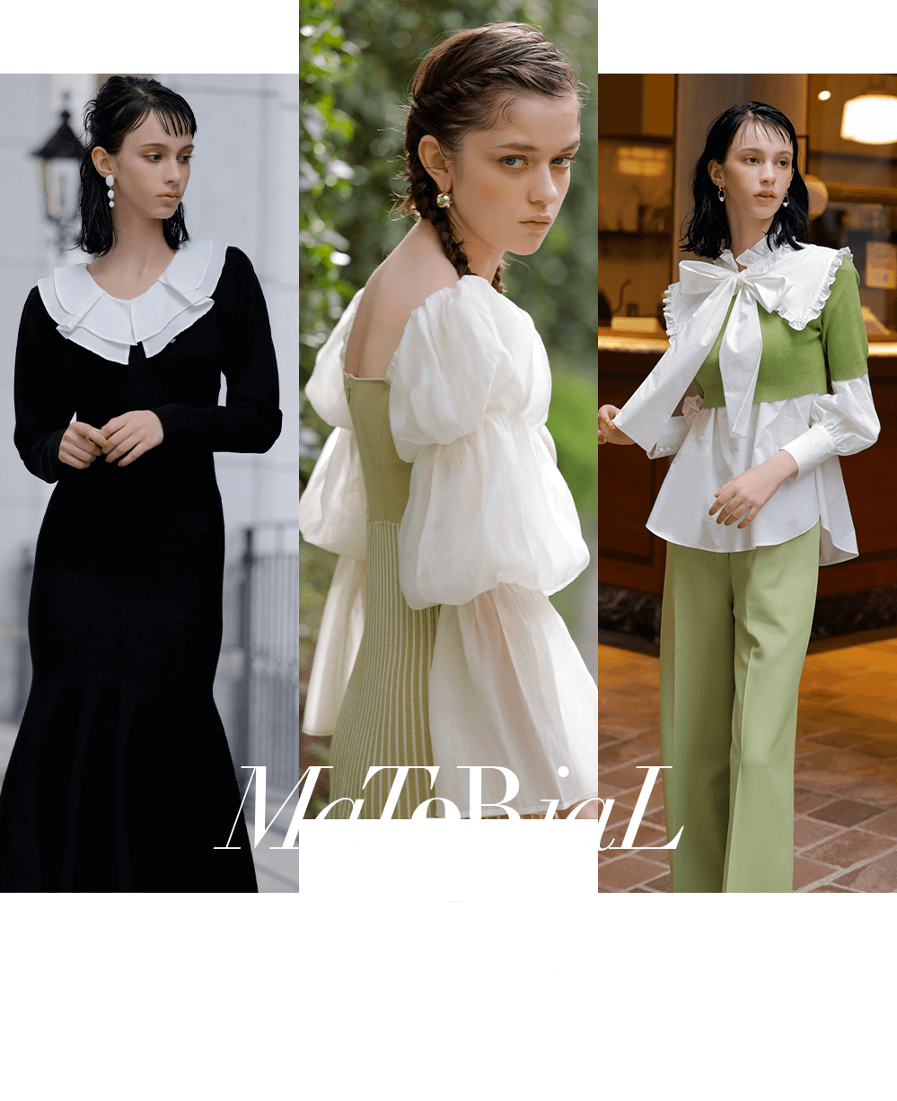 Material mix items 2023 Spring Collection