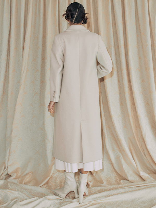 ロングスリムコート(XS IVORY): OUTER