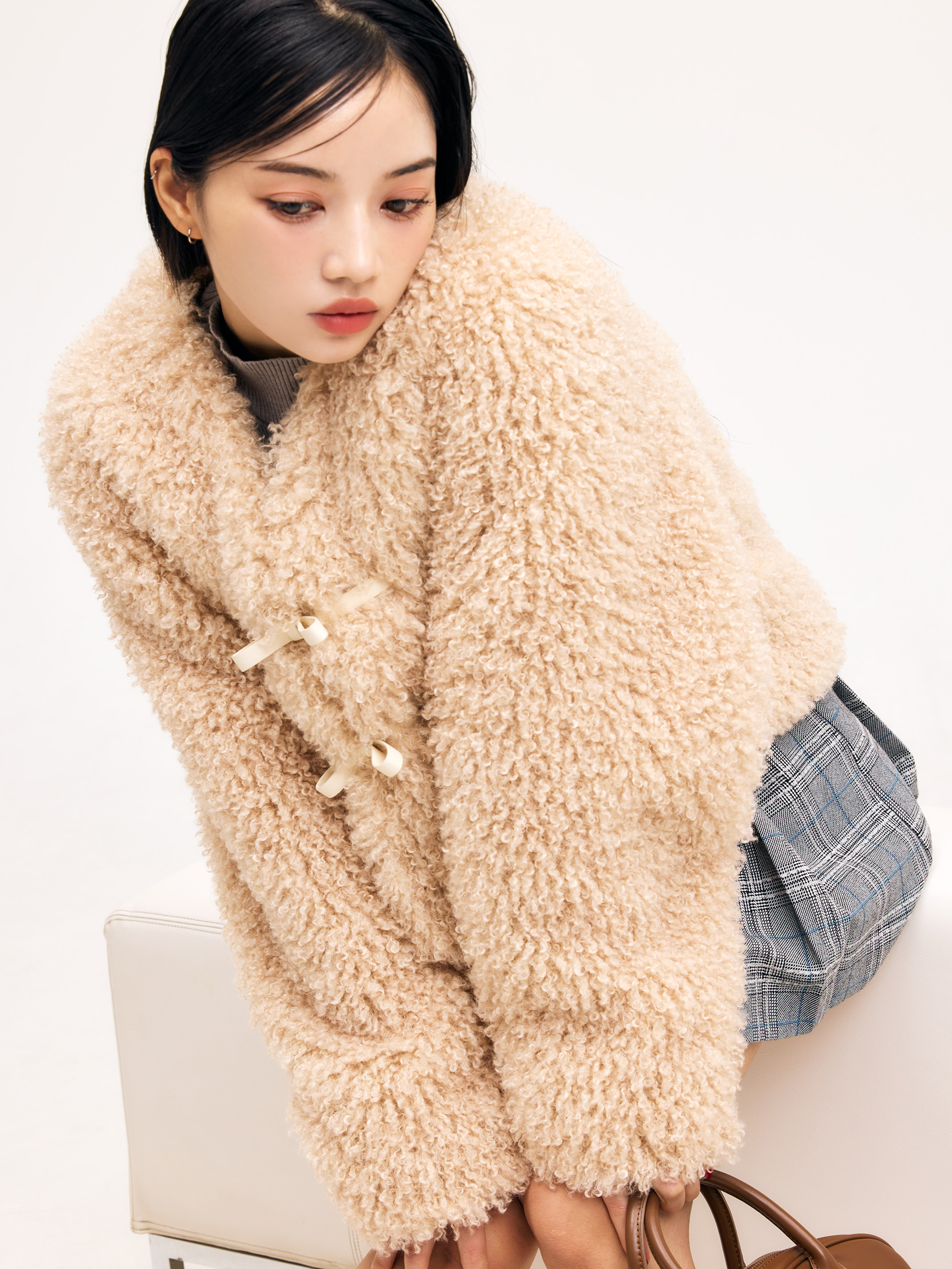 French poodle fur リボンジャケット(F BLACK): OUTER