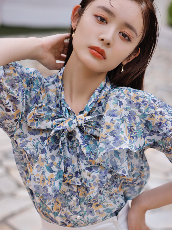 年末のプロモーション特価！ eimyistoire♡ elleme flower シャツ