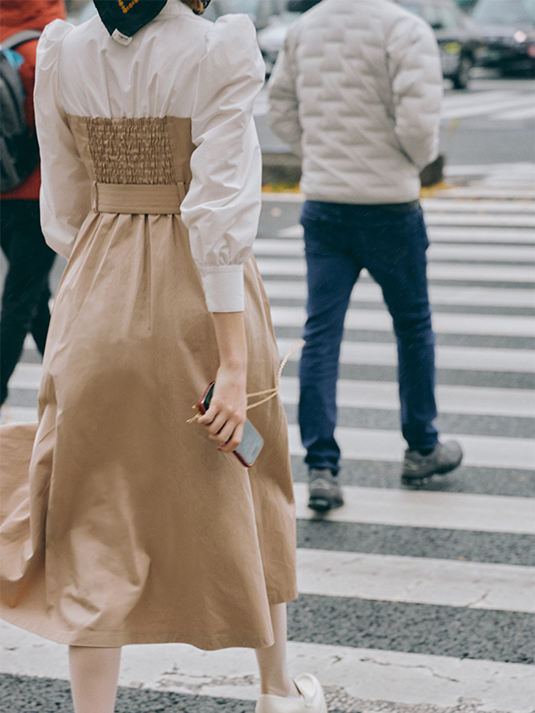 トレンチドッキングワンピース(S BEIGE): ONEPIECE