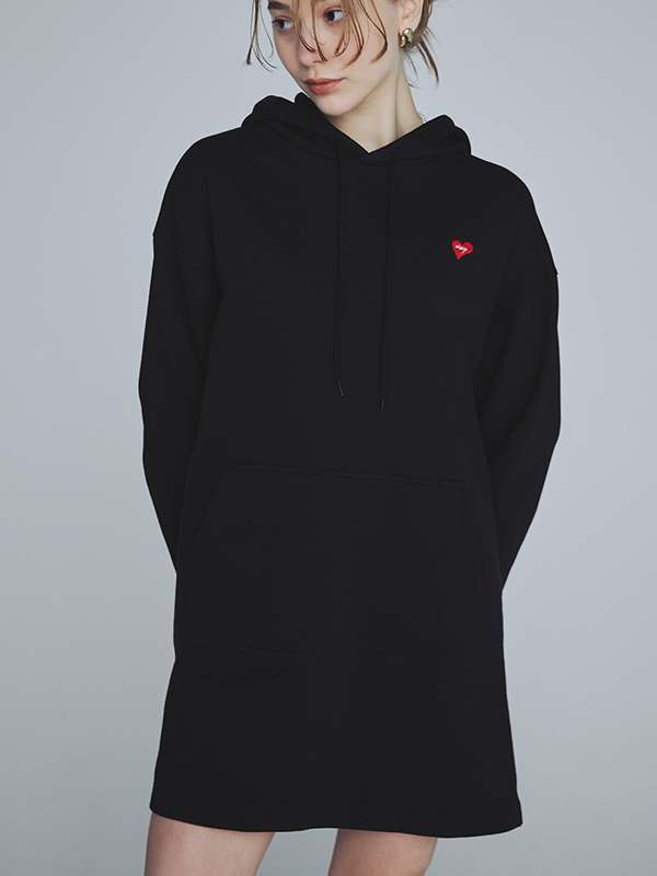 NEW ERAコラボ Sweat Pullover Hoodie one-piece(F WHITE): ワンピース