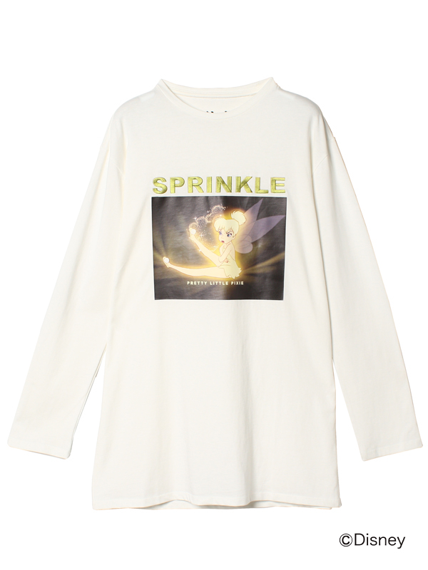 Tink Sparkle ロングtシャツ F White トップス