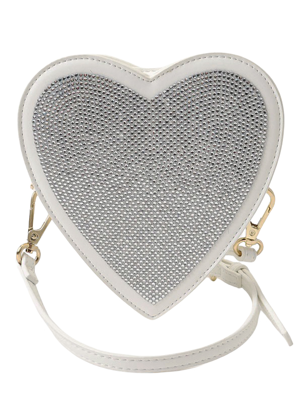 heart glitter mini bag(F WHITE): 雑貨・小物