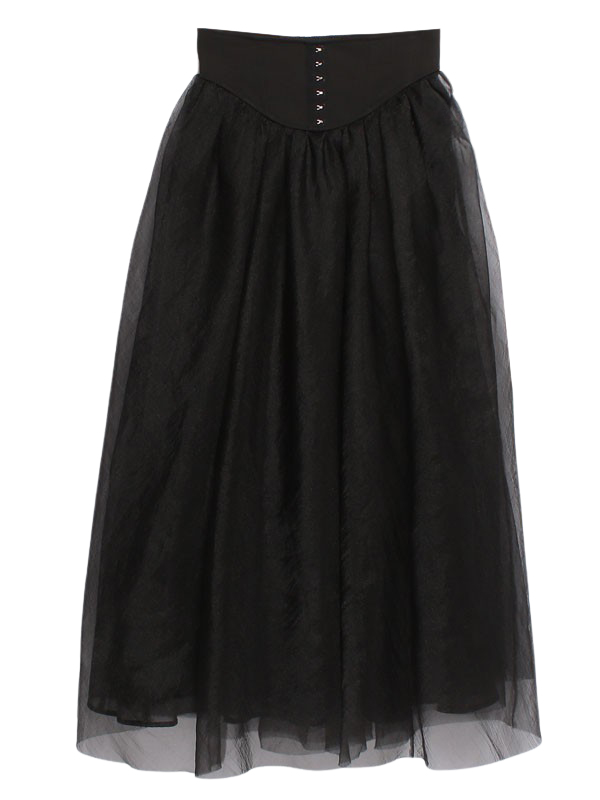 コルセットオーガンジースカート(F BLACK): ボトム