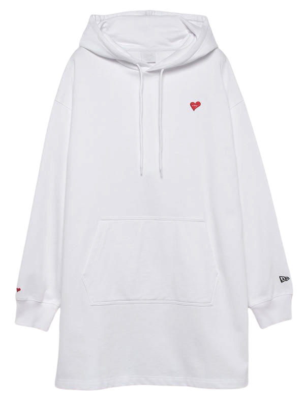 NEW ERAコラボ Sweat Pullover Hoodie one-piece(F WHITE): ワンピース