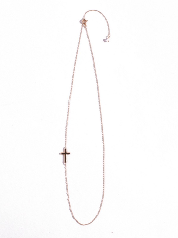 K10 crossed necklace(F GOLD): アクセサリー