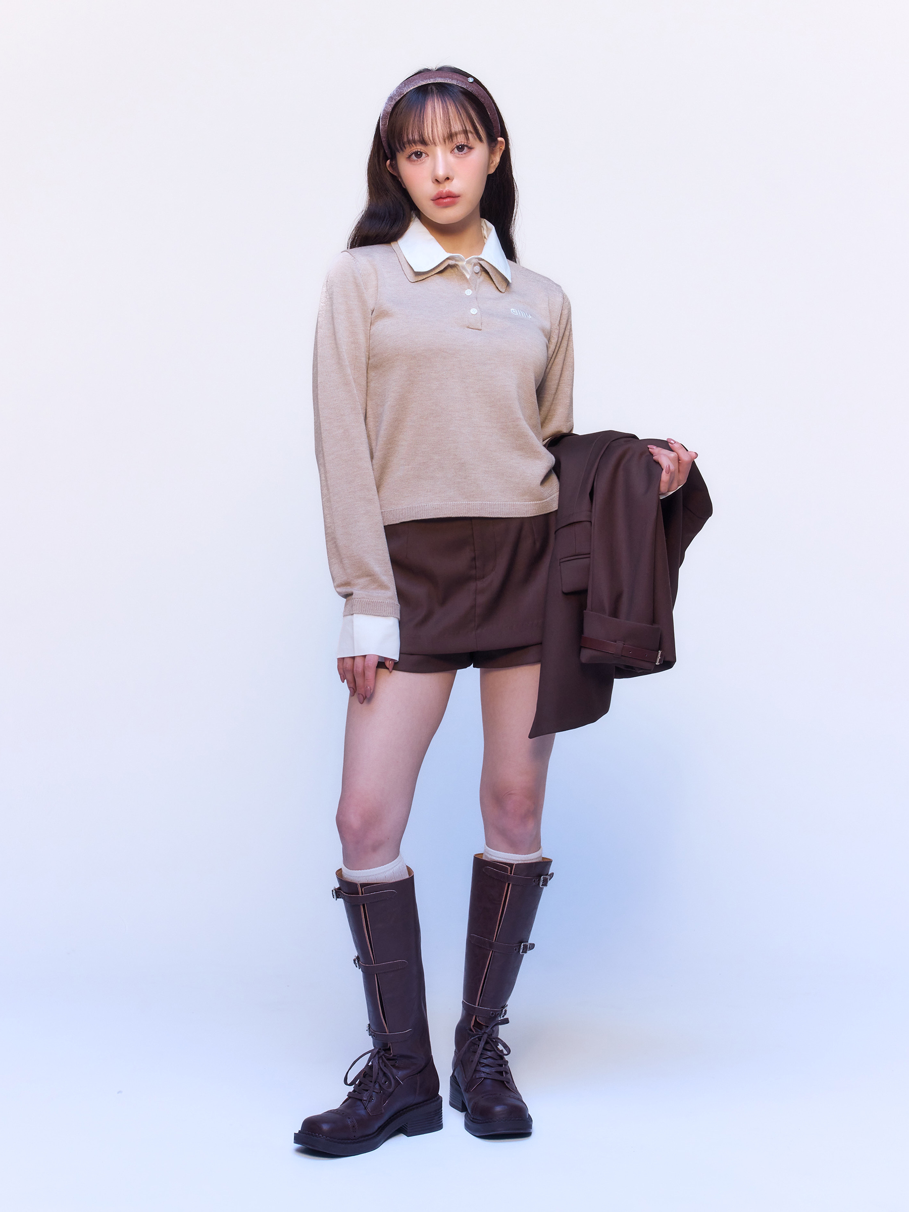 ベルトセットスカショーパン(S BEIGE): BOTTOMS