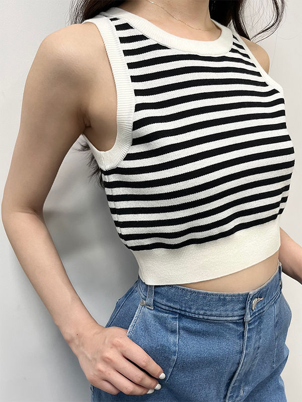 クロップタンクトップ(F WHITE): TOPS