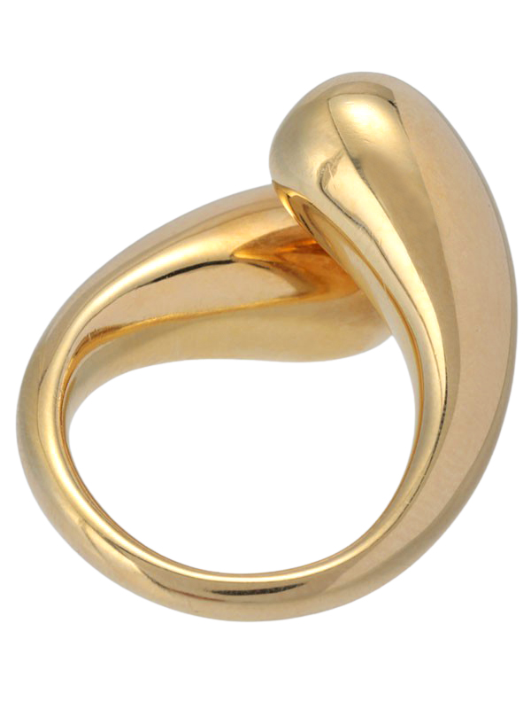 SOKO】gold twisted round tip Ring(F GOLD): アクセサリー