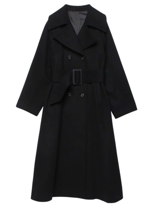 	belted chester coat	