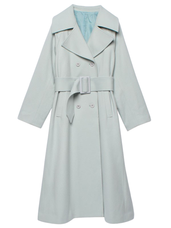 	belted chester coat	