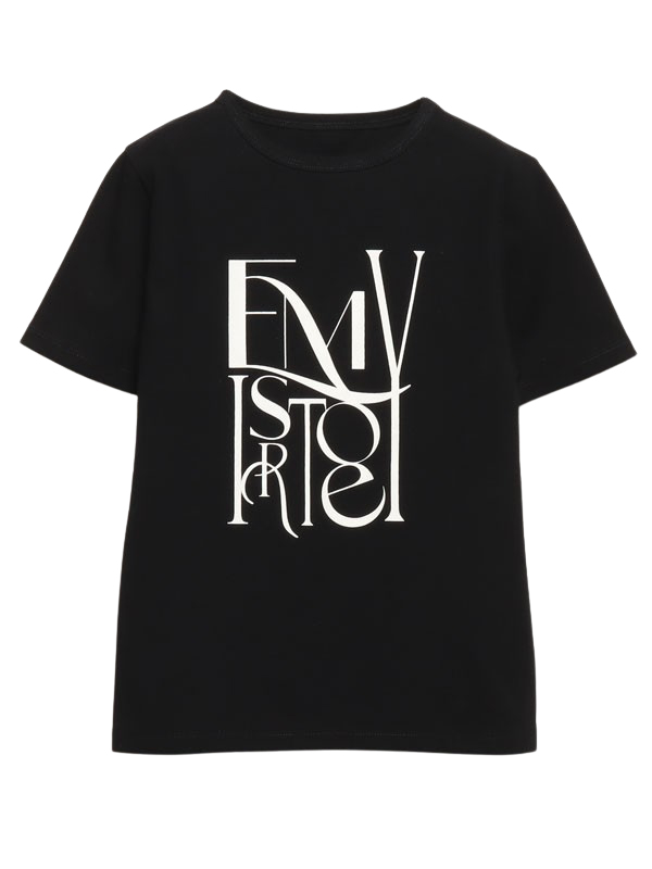eimyロゴフィットTシャツ(F WHITE): トップス